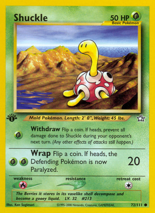 Shuckle (72/111) [Neo Genesis 1st Edition] | Gear Gaming Fayetteville