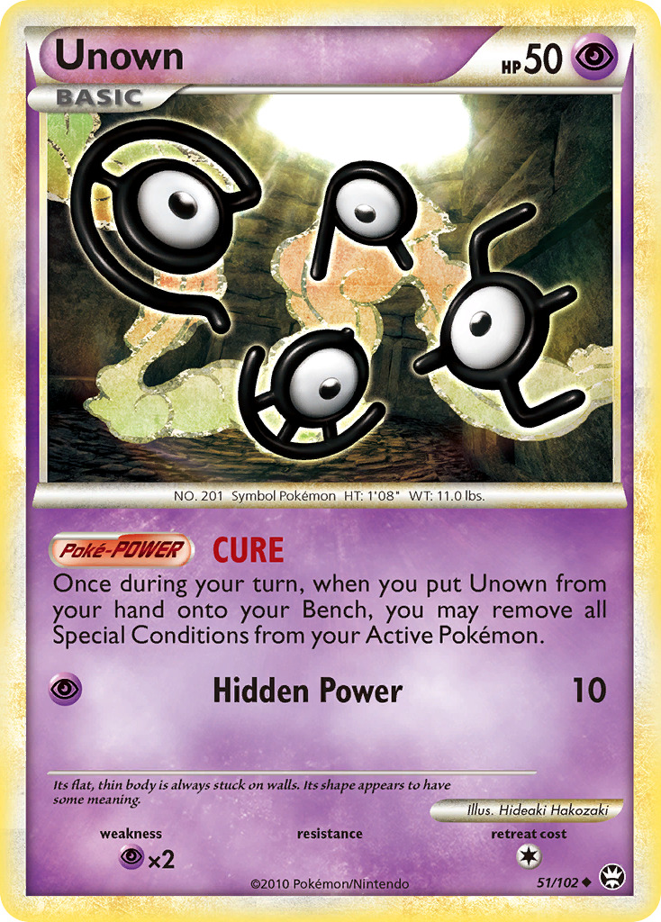 Unown (51/102) [HeartGold & SoulSilver: Triumphant] | Gear Gaming Fayetteville