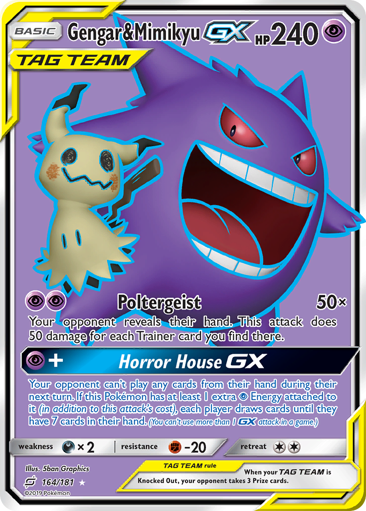 Gengar & Mimikyu GX (164/181) [Sun & Moon: Team Up] | Gear Gaming Fayetteville