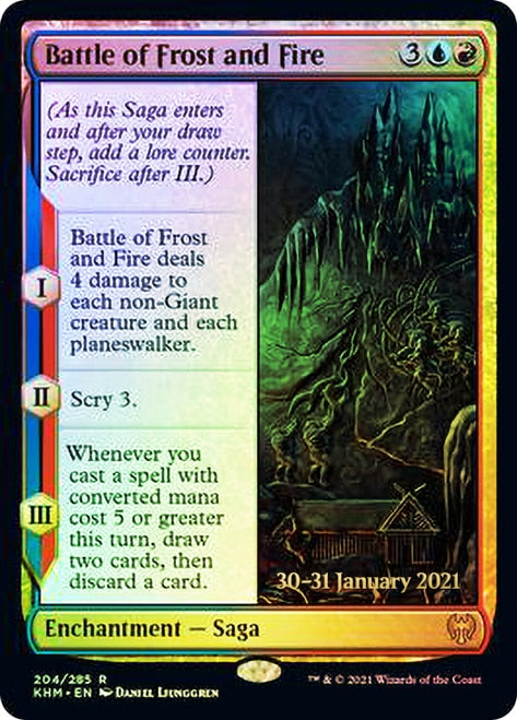 Battle of Frost and Fire [Kaldheim Prerelease Promos] | Gear Gaming Fayetteville