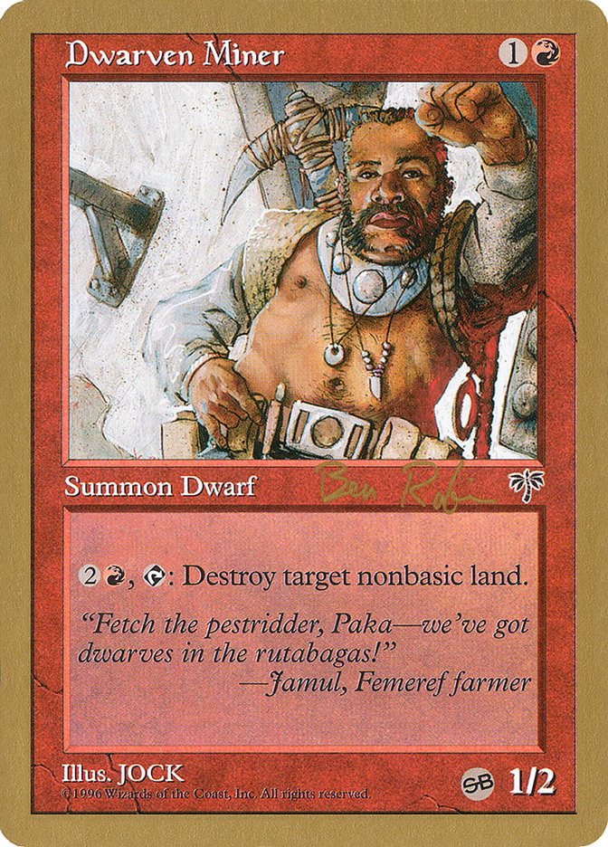 Dwarven Miner (Ben Rubin) (SB) [World Championship Decks 1998] | Gear Gaming Fayetteville