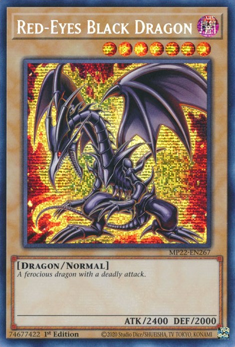 Red-Eyes Black Dragon [MP22-EN267] Prismatic Secret Rare | Gear Gaming Fayetteville