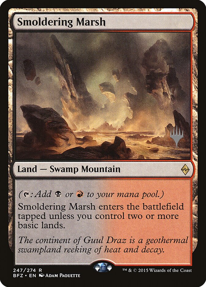 Smoldering Marsh [Battle for Zendikar Promos] | Gear Gaming Fayetteville