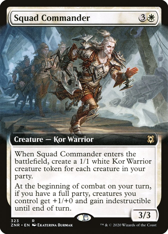 Squad Commander (Extended Art) [Zendikar Rising] | Gear Gaming Fayetteville
