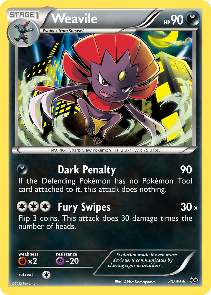 Weavile (70/99) [Black & White: Next Destinies] | Gear Gaming Fayetteville