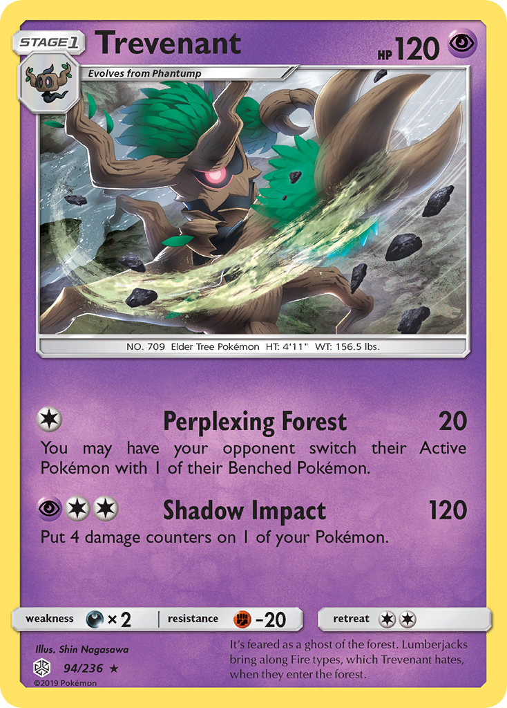 Trevenant (94/236) [Sun & Moon: Cosmic Eclipse] | Gear Gaming Fayetteville