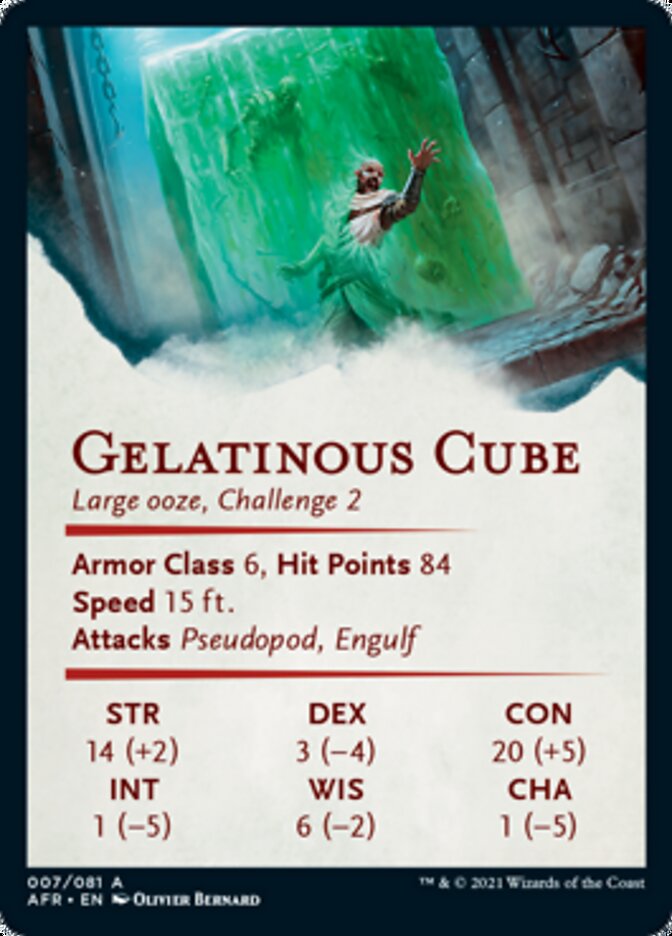 Gelatinous Cube Art Card [Dungeons & Dragons: Adventures in the Forgotten Realms Art Series] | Gear Gaming Fayetteville