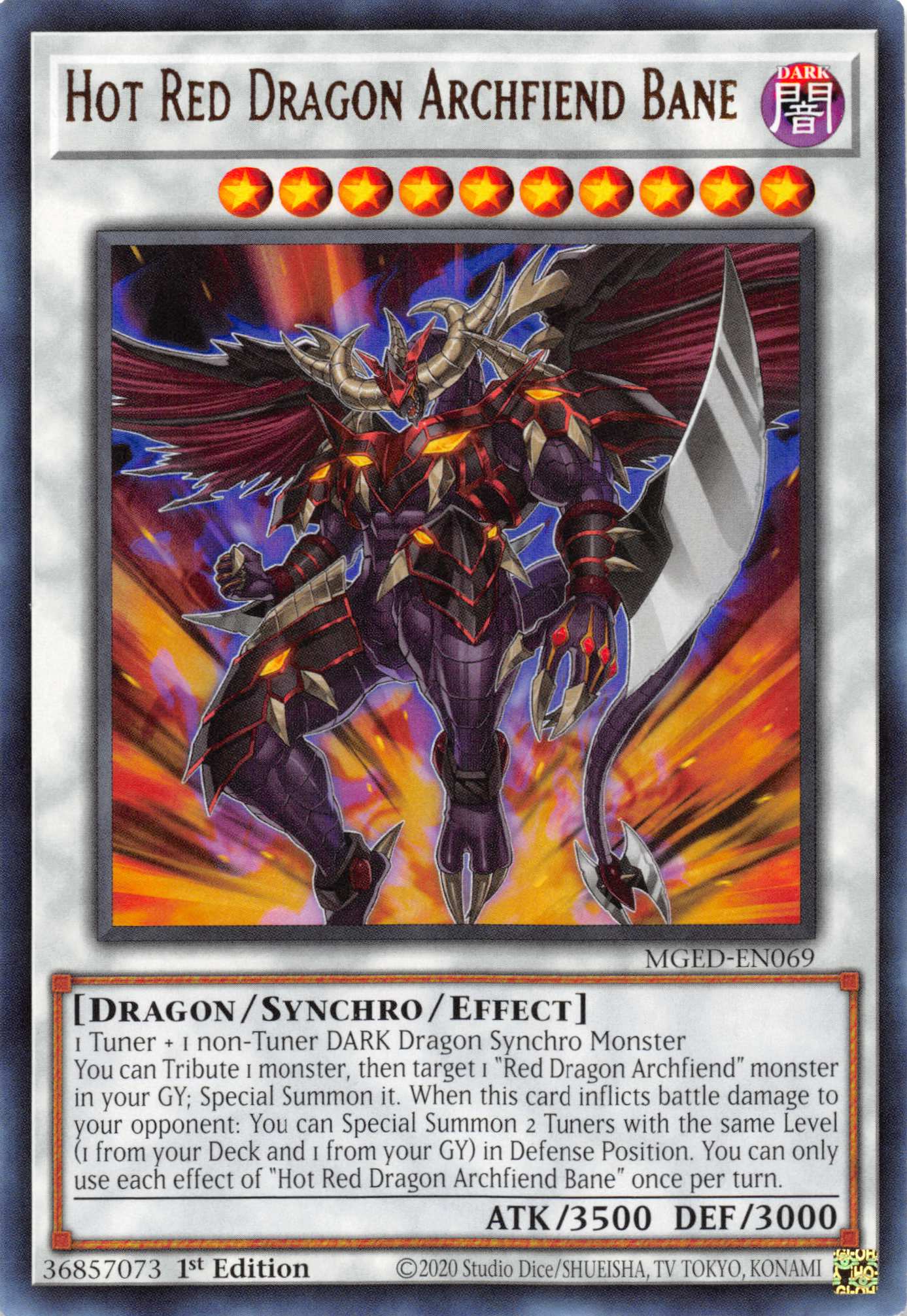 Hot Red Dragon Archfiend Bane [MGED-EN069] Rare | Gear Gaming Fayetteville