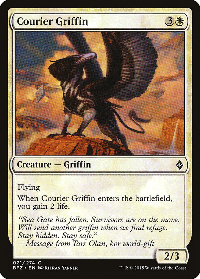 Courier Griffin [Battle for Zendikar] | Gear Gaming Fayetteville