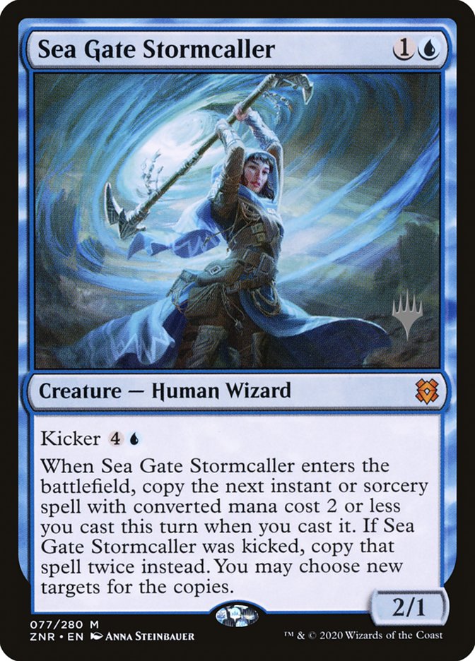 Sea Gate Stormcaller (Promo Pack) [Zendikar Rising Promos] | Gear Gaming Fayetteville