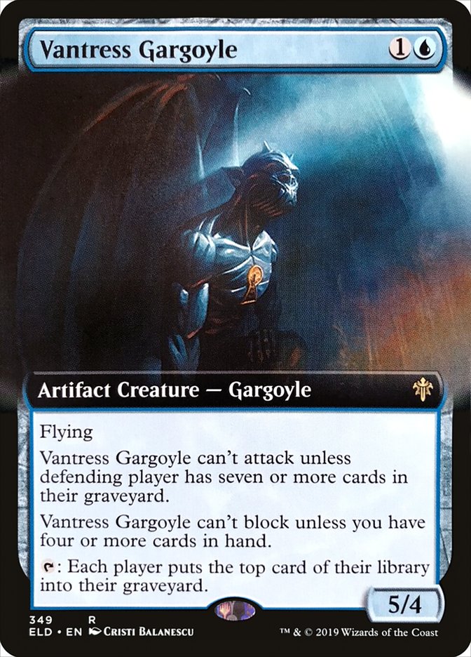 Vantress Gargoyle (Extended Art) [Throne of Eldraine] | Gear Gaming Fayetteville