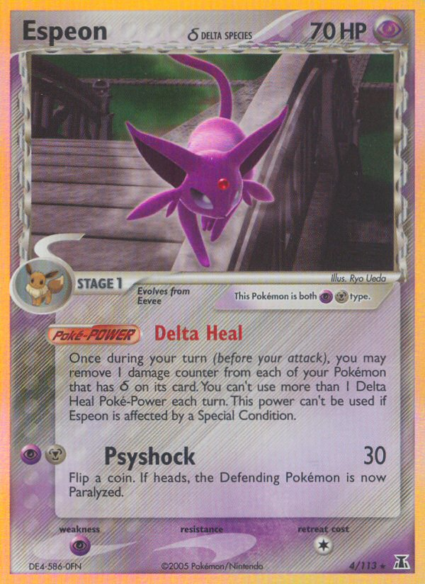 Espeon (4/113)(Delta Species) [EX: Delta Species] | Gear Gaming Fayetteville