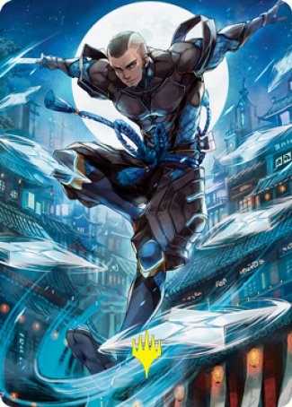 Kaito Shizuki 1 Art Card (Gold-Stamped Signature) [Kamigawa: Neon Dynasty Art Series] | Gear Gaming Fayetteville