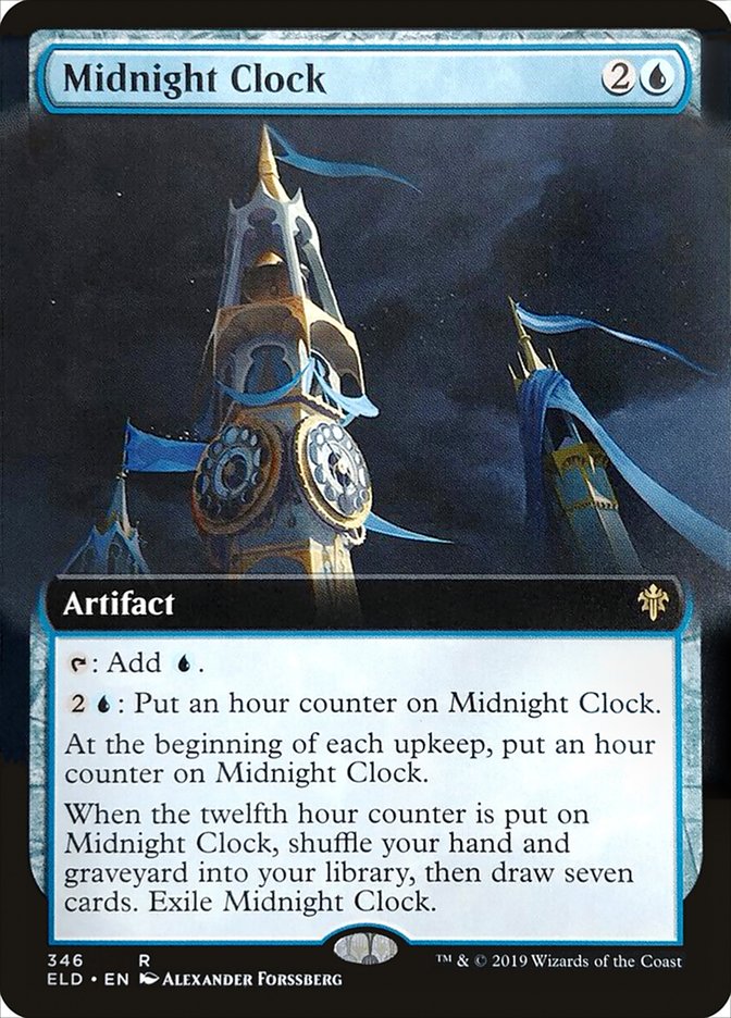 Midnight Clock (Extended Art) [Throne of Eldraine] | Gear Gaming Fayetteville