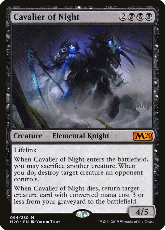 Cavalier of Night (Promo Pack) [Core Set 2020 Promos] | Gear Gaming Fayetteville