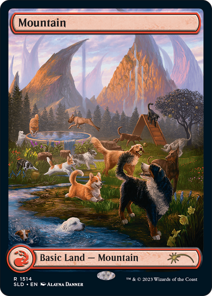 Mountain (1514) [Secret Lair Commander Deck: Raining Cats and Dogs] | Gear Gaming Fayetteville