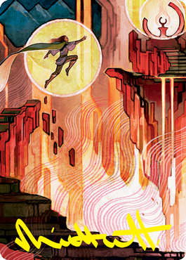 Thrill of Possibility Art Card (Gold-Stamped Signature) [Strixhaven: School of Mages Art Series] | Gear Gaming Fayetteville
