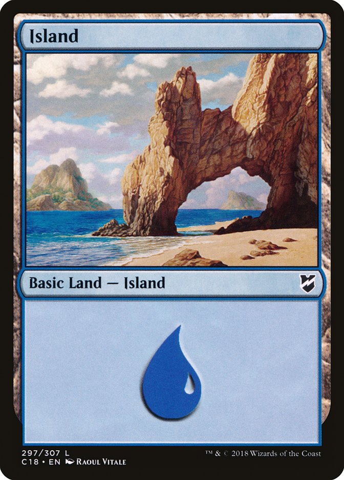 Island (297) [Commander 2018] | Gear Gaming Fayetteville