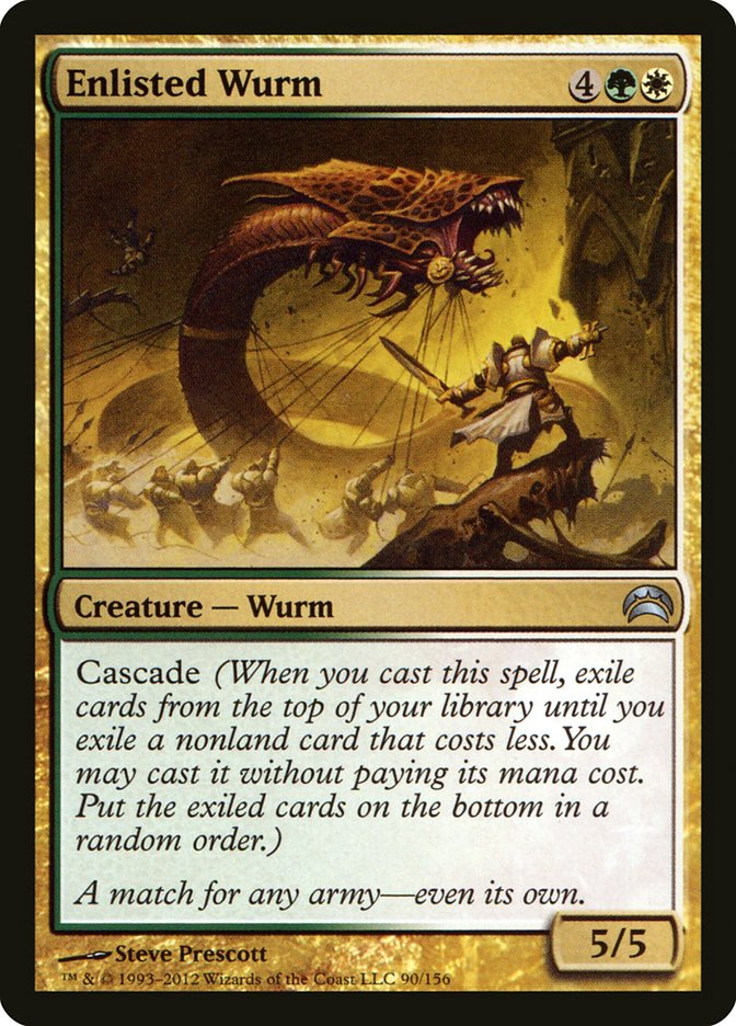 Enlisted Wurm [Planechase 2012] | Gear Gaming Fayetteville