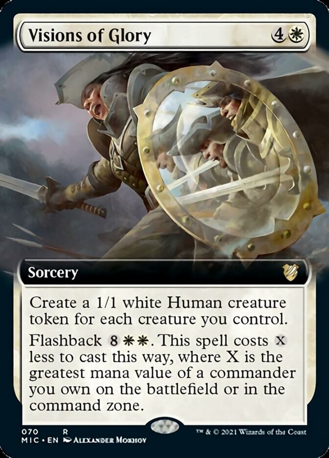 Visions of Glory (Extended Art) [Innistrad: Midnight Hunt Commander] | Gear Gaming Fayetteville