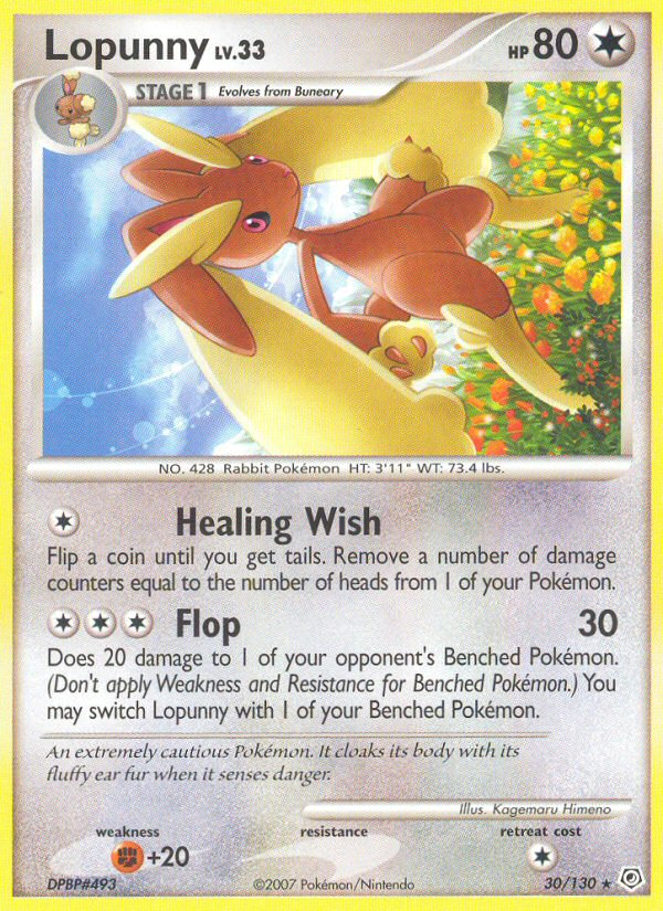 Lopunny (30/130) [Diamond & Pearl: Base Set] | Gear Gaming Fayetteville