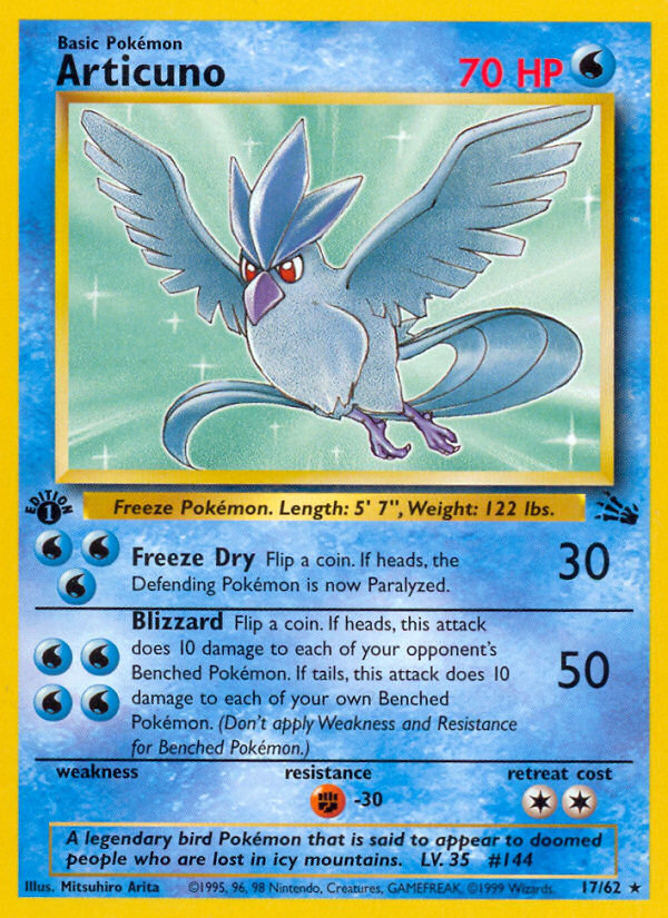 Articuno (17/62) [Fossil 1st Edition] | Gear Gaming Fayetteville