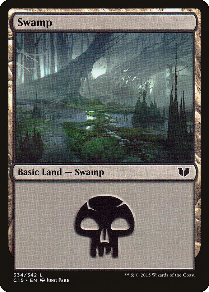 Swamp (334) [Commander 2015] | Gear Gaming Fayetteville