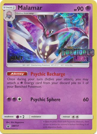 Malamar (SM117) (Staff Prerelease Promo) [Sun & Moon: Black Star Promos] | Gear Gaming Fayetteville