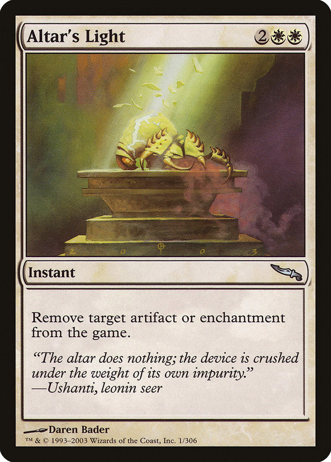 Altar's Light [Mirrodin] | Gear Gaming Fayetteville