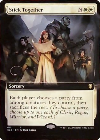 Stick Together (Extended Art) [Commander Legends: Battle for Baldur's Gate] | Gear Gaming Fayetteville