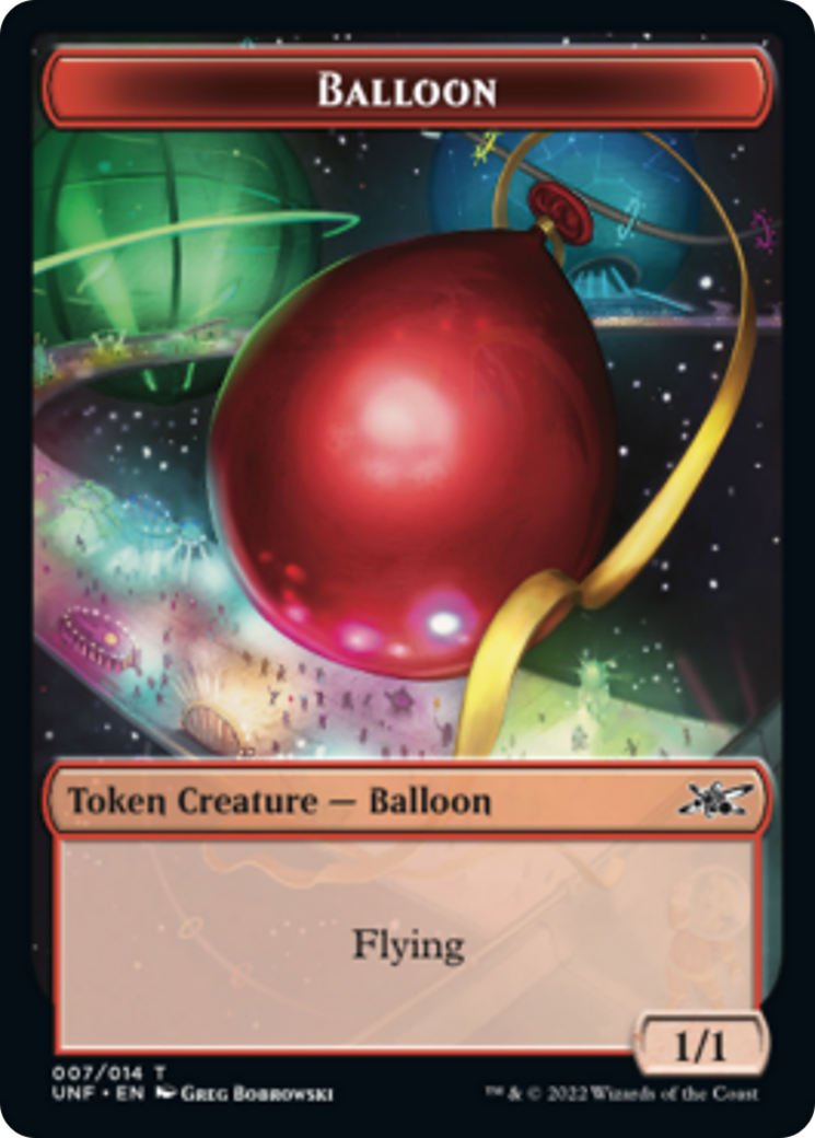 Zombie Employee // Balloon Double-Sided Token [Unfinity Tokens] | Gear Gaming Fayetteville