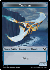 Thopter // Gold Double-Sided Token [March of the Machine Commander Tokens] | Gear Gaming Fayetteville