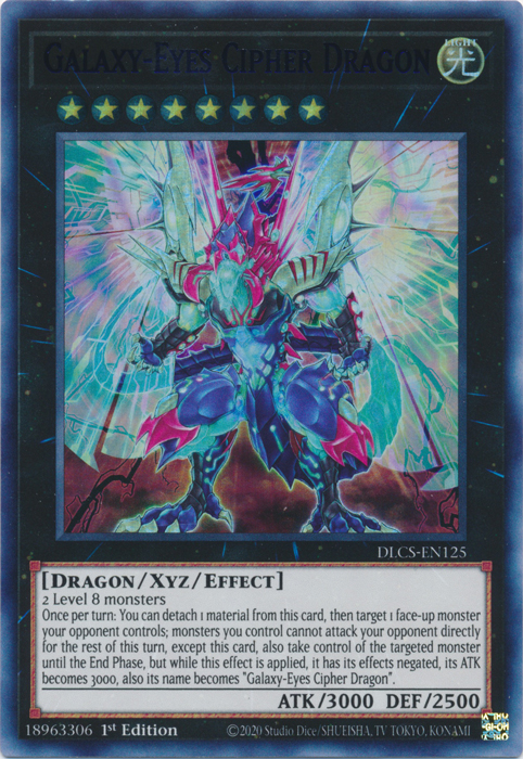 Galaxy-Eyes Cipher Dragon (Blue) [DLCS-EN125] Ultra Rare | Gear Gaming Fayetteville