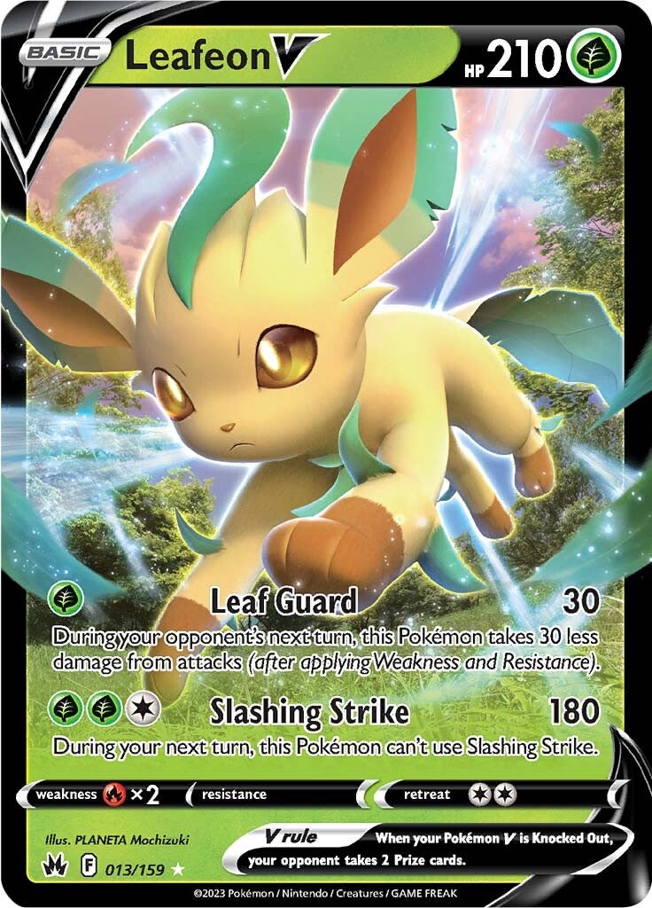 Leafeon V (013/159) [Sword & Shield: Crown Zenith] | Gear Gaming Fayetteville