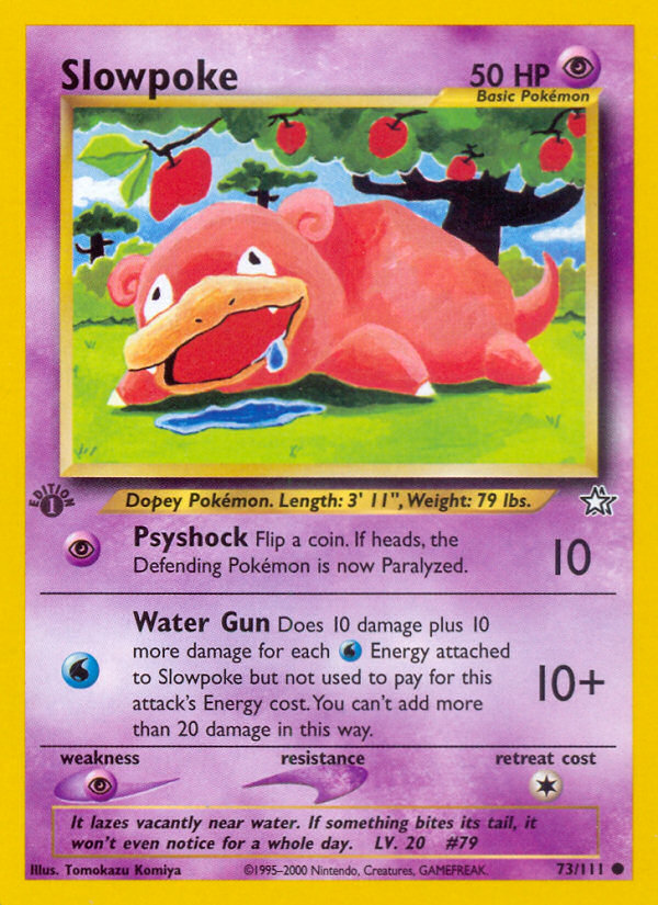 Slowpoke (73/111) [Neo Genesis 1st Edition] | Gear Gaming Fayetteville