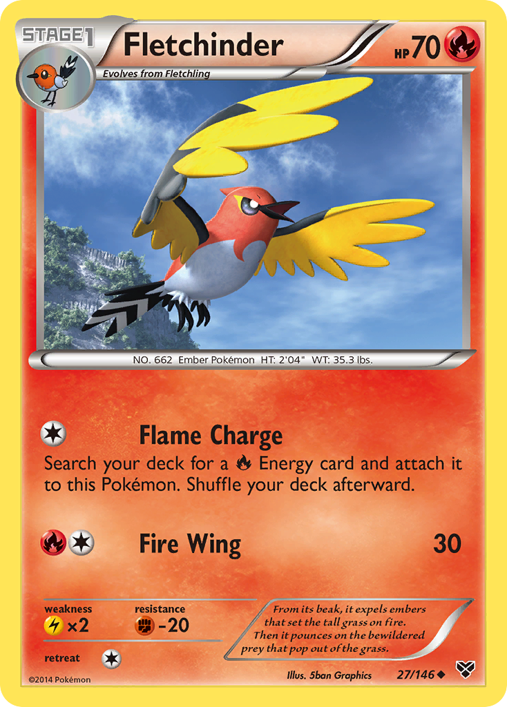 Fletchinder (27/146) [XY: Base Set] | Gear Gaming Fayetteville