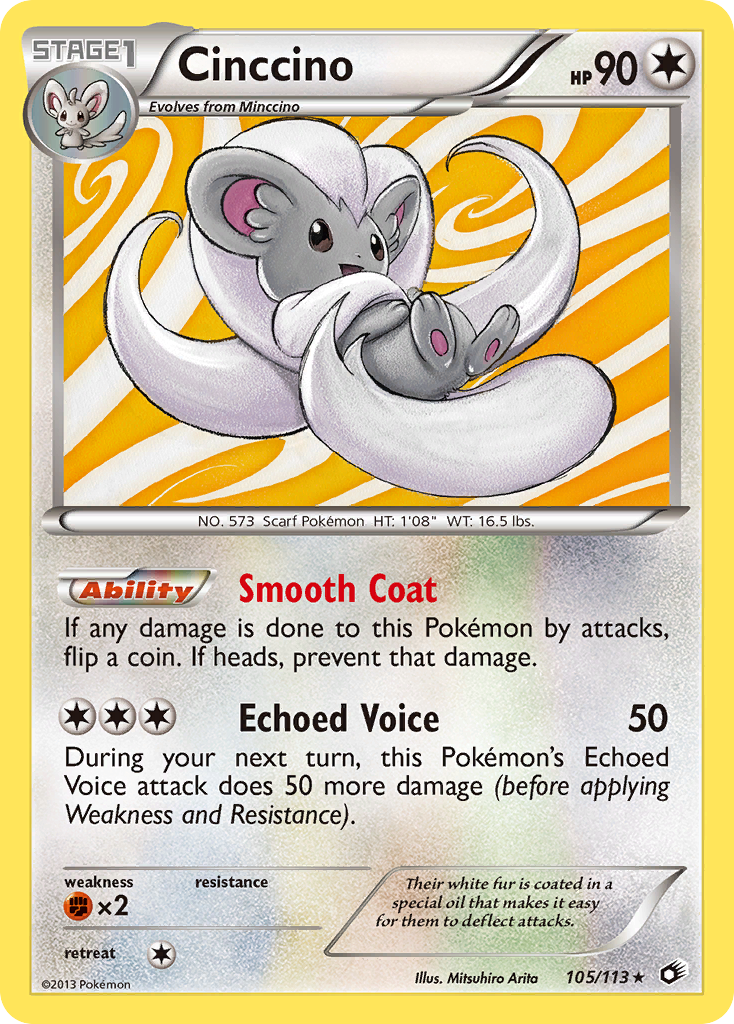 Cinccino (105/113) [Black & White: Legendary Treasures] | Gear Gaming Fayetteville