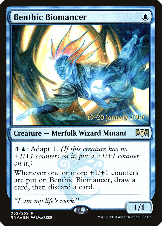 Benthic Biomancer [Ravnica Allegiance Prerelease Promos] | Gear Gaming Fayetteville