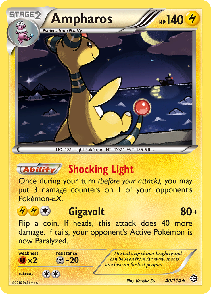 Ampharos (40/114) [XY: Steam Siege] | Gear Gaming Fayetteville