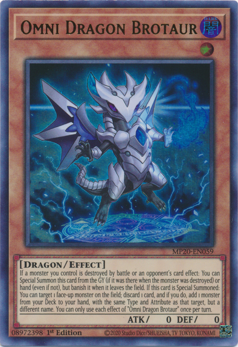 Omni Dragon Brotaur [MP20-EN059] Ultra Rare | Gear Gaming Fayetteville