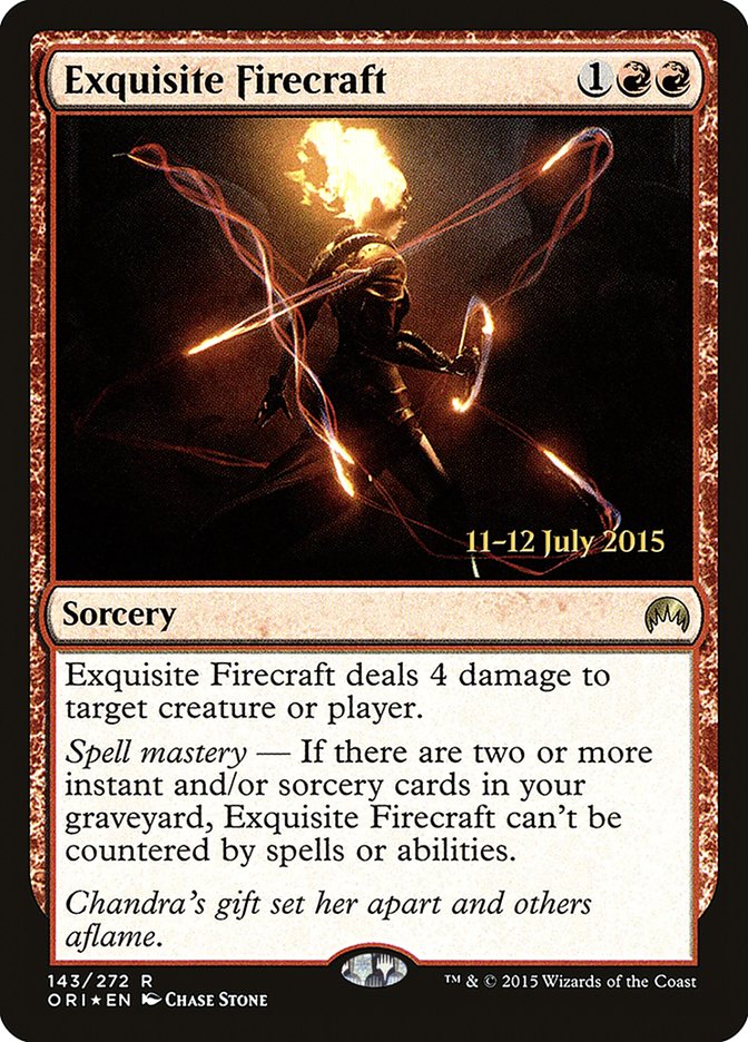 Exquisite Firecraft [Magic Origins Prerelease Promos] | Gear Gaming Fayetteville