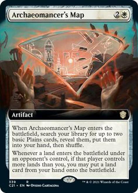 Archaeomancer's Map (Extended Art) [Commander 2021] | Gear Gaming Fayetteville