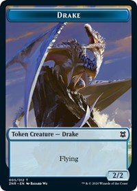 Drake // Goblin Construct Double-Sided Token [Zendikar Rising Tokens] | Gear Gaming Fayetteville