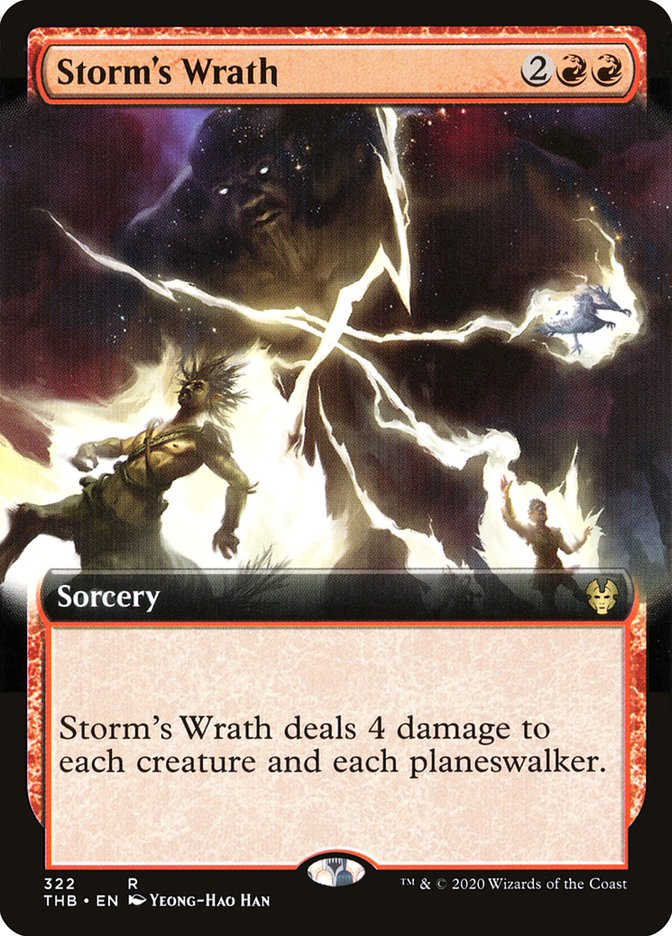 Storm's Wrath (Extended Art) [Theros Beyond Death] | Gear Gaming Fayetteville