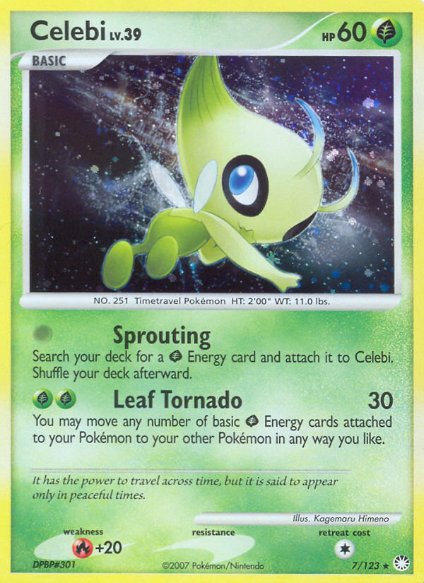 Celebi (7/123) [Diamond & Pearl: Mysterious Treasures] | Gear Gaming Fayetteville