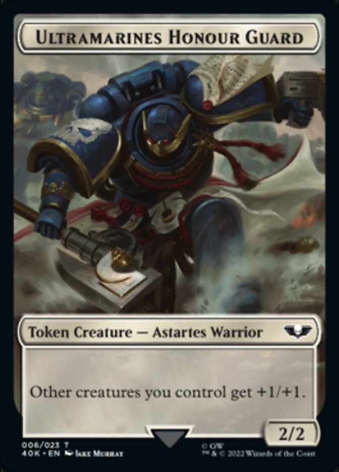 Soldier (003) // Ultramarines Honour Guard Double-Sided Token [Warhammer 40,000 Tokens] | Gear Gaming Fayetteville