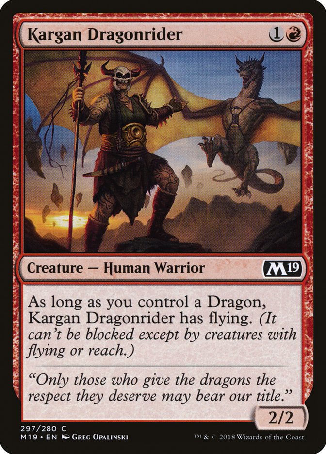 Kargan Dragonrider [Core Set 2019] | Gear Gaming Fayetteville