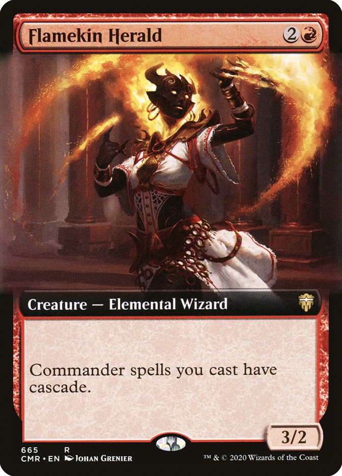 Flamekin Herald (Extended Art) [Commander Legends] | Gear Gaming Fayetteville