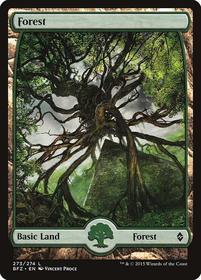 Forest (273) (Full Art) [Battle for Zendikar] | Gear Gaming Fayetteville