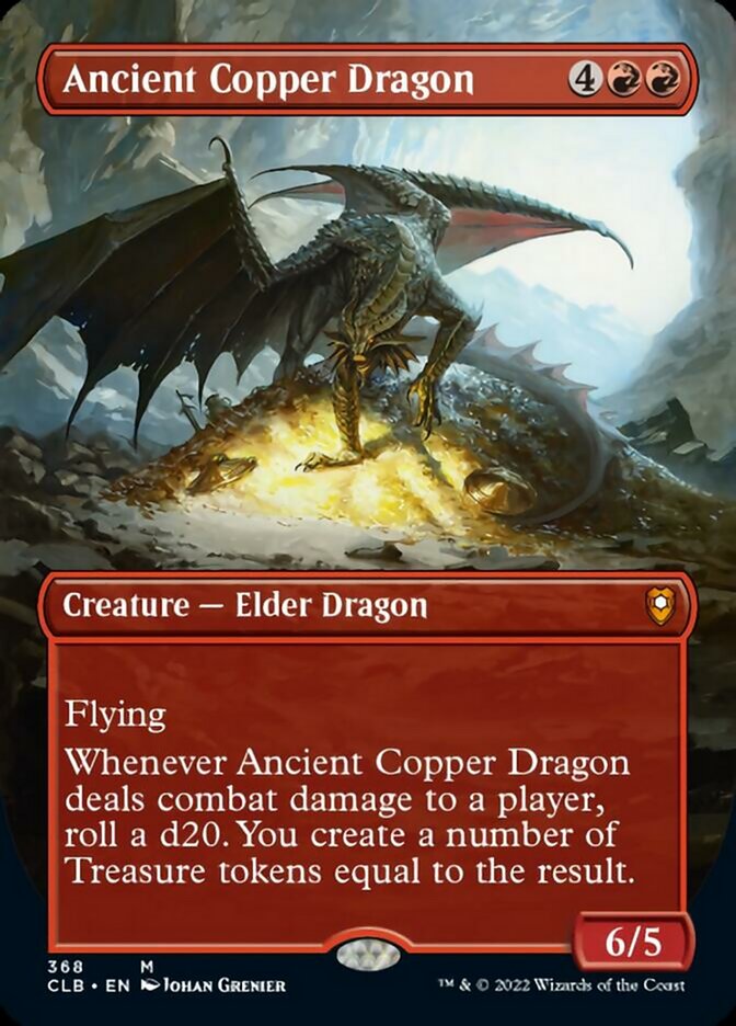 Ancient Copper Dragon (Borderless Alternate Art) [Commander Legends: Battle for Baldur's Gate] | Gear Gaming Fayetteville